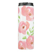 Bouteilles Isothermes Fleurs d'aquarelle rose (Dos)