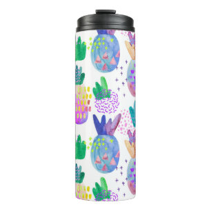 Bouteilles Isothermes Fleurs d'automne peintes à la main, motif sans sou