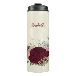 Bouteilles Isothermes fleurs de champagne de Bourgogne mariage