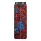 Bouteilles Isothermes Fleurs de chrysanthème rouge et coléoptères orange (Dos)