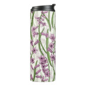 Bouteilles Isothermes Fleurs de Hyacinth rose sur blanc naturel (Tourné sur la gauche)