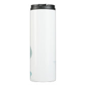 Bouteilles Isothermes Fleurs de lotus à l'aquarelle libre simple et élég (Dos)