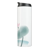 Bouteilles Isothermes Fleurs de lotus à l'aquarelle libre simple et élég (Tourné sur la droite)