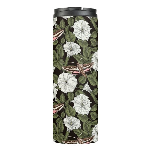 Bouteilles Isothermes Fleurs de lune et sphinx Mois (Dos)