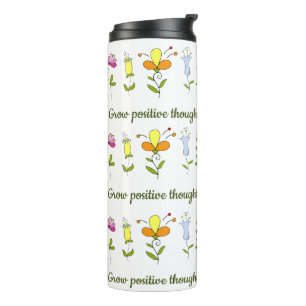 Bouteilles Isothermes Fleurs de pensées positives