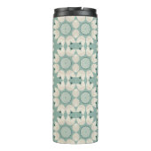 Bouteilles Isothermes Fleurs de printemps turquoise (Dos)