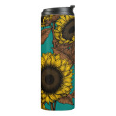Bouteilles Isothermes Fleurs de soleil (Tourné sur la gauche)