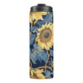 Bouteilles Isothermes Fleurs de soleil Art Nouveau (Devant)