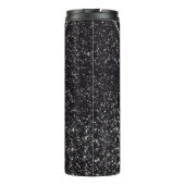 Bouteilles Isothermes Fleurs de soleil avec Parties scintillant noire en (Dos)