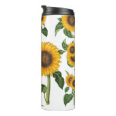 Bouteilles Isothermes Fleurs de soleil Botanique Foliage Vert (Tourné sur la droite)