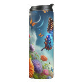 Bouteilles Isothermes Fleurs de soleil de lune de papillon (Tourné sur la gauche)