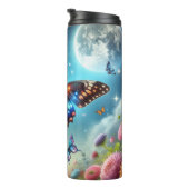 Bouteilles Isothermes Fleurs de soleil de lune de papillon (Tourné sur la droite)