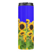 Bouteilles Isothermes Fleurs de soleil - Liberté Ukraine Paix drapeau uk (Dos)