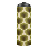 Bouteilles Isothermes Fleurs de tulipes vertes (Devant)