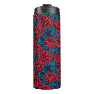 Bouteilles Isothermes Fleurs de waratah rouges