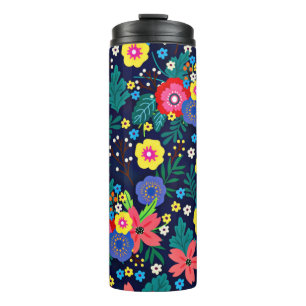 Bouteilles Isothermes Fleurs Décoratives Et Feuille Motif-48675