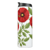 Bouteilles Isothermes Fleurs d'été joyeuses floraison de pavot (Tourné sur la droite)