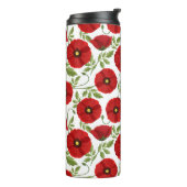 Bouteilles Isothermes Fleurs d'été joyeuses floraison de pavot (Tourné sur la gauche)