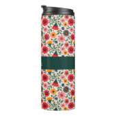 Bouteilles Isothermes Fleurs d'été lumineuses (Tourné sur la droite)