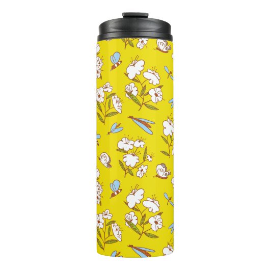 Bouteilles Isothermes Fleurs d'insectes Papillons : Patte d'été sans joi (Devant)