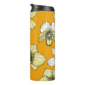 Bouteilles Isothermes Fleurs d'orchidées jaune et blanc (Tourné sur la droite)