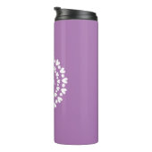 Bouteilles Isothermes Fleurs Et Coeurs Nom (Tourné sur la droite)