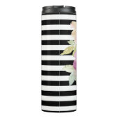 Bouteilles Isothermes Fleurs et rayures d'aquarelle (Dos)