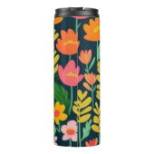 Bouteilles Isothermes Fleurs feuilles design coloré (Dos)