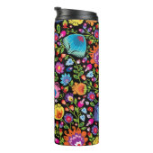 Bouteilles Isothermes Fleurs folkloriques Wycinanki noir (Tourné sur la droite)