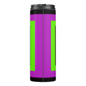 Bouteilles Isothermes Fleurs fractales Abstraites de néon rose vert (Dos)