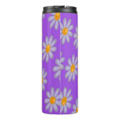 Bouteilles Isothermes Fleurs grises sur violet (Dos)