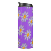 Bouteilles Isothermes Fleurs grises sur violet (Tourné sur la droite)