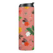 Bouteilles Isothermes Fleurs jaunes et roses blanches 19 (Tourné sur la gauche)