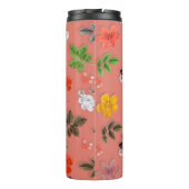 Bouteilles Isothermes Fleurs jaunes et roses blanches 19 (Dos)