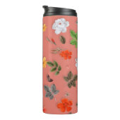 Bouteilles Isothermes Fleurs jaunes et roses blanches 19 (Tourné sur la droite)