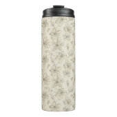 Bouteilles Isothermes Fleurs jetées sur le sable clair - motif sans soud (Devant)