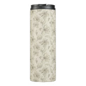 Bouteilles Isothermes Fleurs jetées sur le sable clair - motif sans soud (Dos)