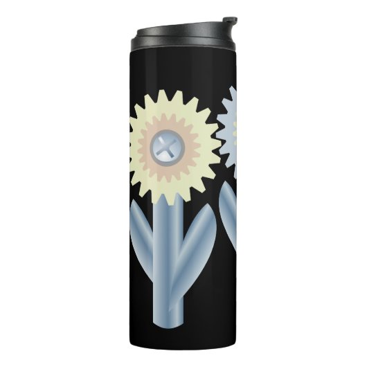 Bouteilles Isothermes Fleurs mécaniques (Tourné sur la gauche)