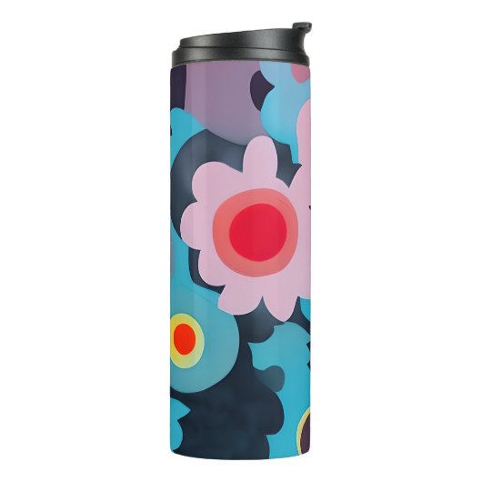 Bouteilles Isothermes Fleurs mod rétro (Tourné sur la gauche)