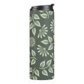 Bouteilles Isothermes Fleurs motif vert printemps (Tourné sur la gauche)