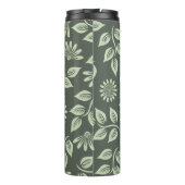 Bouteilles Isothermes Fleurs motif vert printemps (Dos)