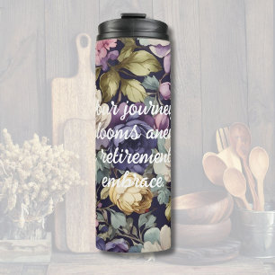 Bouteilles Isothermes Fleurs mystiques Cadeaux de retraite personnalisés