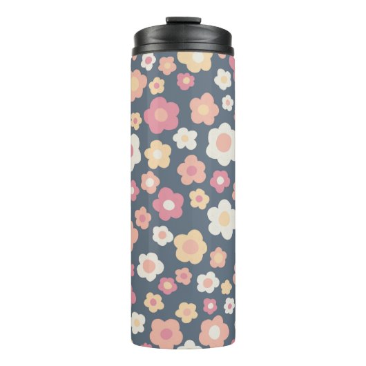 Bouteilles Isothermes Fleurs Pastel Motif mignonnes de marguerites rétro (Devant)
