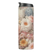 Bouteilles Isothermes Fleurs Pastel Shabby Chic Rose Floral (Tourné sur la droite)