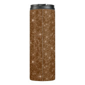 Bouteilles Isothermes Fleurs Pays Main Tirée Motif Rustique Brown (Dos)