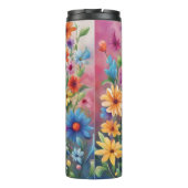 Bouteilles Isothermes Fleurs peintes colorées - (Dos)
