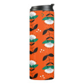 Bouteilles Isothermes Fleurs rétro et motif sans couture feuille.  (Tourné sur la gauche)