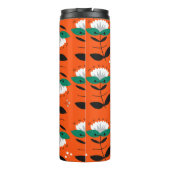 Bouteilles Isothermes Fleurs rétro et motif sans couture feuille.  (Dos)