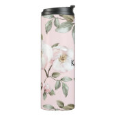 Bouteilles Isothermes Fleurs roses blanches de Pretty Blush (Tourné sur la gauche)