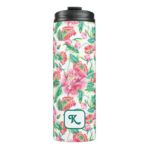 Bouteilles Isothermes Fleurs roses brillantes Fille Motif